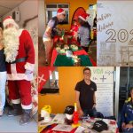 En el mercadillo solidario de Navidad del LFIGC, con La vida sigue en positivo