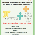 Ouverture d’un club de maths dans notre établissement